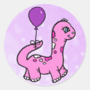 Zoek naar paarse dinosaurus stickers Girl