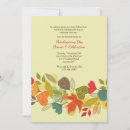 Recherche de de dîner thanksgiving invitations Feuilles d'automne