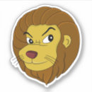 Recherche de dessin de lion autocollants Pour enfants