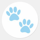Recherche de empreinte patte bleu autocollants Animal