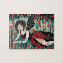 Recherche de fleurs rouges puzzles Fée