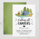 Recherche de camping party invitations Garçon