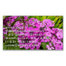 Recherche de fleurs violettes cartes visite Toute personne