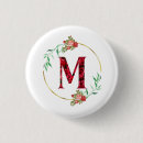Recherche de alphabet m badges Floral