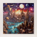 Zoek naar science fiction puzzels Stad