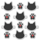 Recherche de silhouette de chat autocollants Minou
