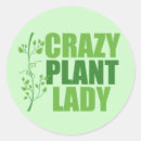 Recherche de fou autocollants Dame plante folle