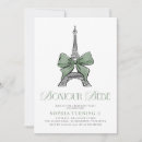Recherche de parisien anniversaire invitations Tour eiffel