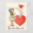 Recherche de vintage valentine cartes postales Fille