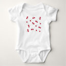 Recherche de motif de fruit bébé vêtements Rouge