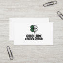 Recherche de bonne chance cartes visite Trèfle à quatre feuilles