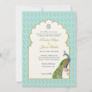 Recherche de paon paisley invitations Aqua