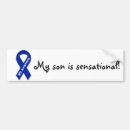 Recherche de ruban bleu voiture autocollants Conscience