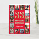 Recherche de 33 ans s anniversaire cartes Trente troisième