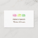 Recherche de macarons français cartes visite Bonbons