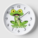 Recherche de grenouille mignonne horloges Dessin animé