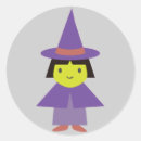 Recherche de chibi halloween autocollants Sorcière