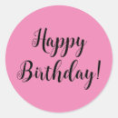 Recherche de anniversaire heureux autocollants Rose