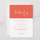Recherche de orange blanc invitations Simple