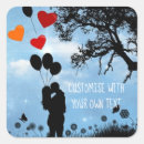 Recherche de silhouette couple autocollants Coeur