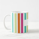 Recherche de motifs rayés tasses Multicolore