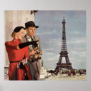 Recherche de paris romantique posters Voyage vintage
