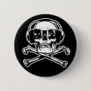 Recherche de pirates badges Crâne et os croisés