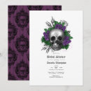 Recherche de goth bridal shower invitations Crâne
