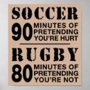 Zoek naar grappig voetbal posters Rugby