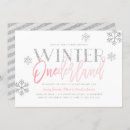 Recherche de rose et argent invitations Flocons de neige