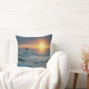 Recherche de paysage marin s coussins Coucher de soleil