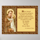 Recherche de padoue posters Saint anthony de padua