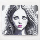 Recherche de dessin tapis souris Portrait