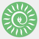 Recherche de énergie solaire autocollants Vert