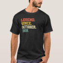 Recherche de légende 1969 tshirts Octobre