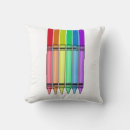 Recherche de crayon de couleur coussins Arc en ciel