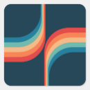 Zoek naar retro regenboog stickers Boho