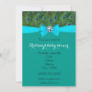 Recherche de paon invitations Turquoise