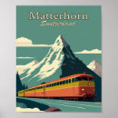 Recherche de vintage matterhorn posters Rétro