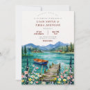 Recherche de de lac de montagne mariage invitations Bord du lac