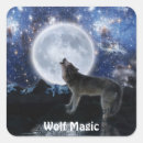 Recherche de loup lune autocollants Loups