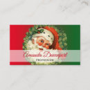 Recherche de père vintage noël cartes visite Santa claus