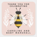 Recherche de abeille rose autocollants Merci