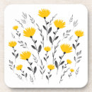 Recherche de aquarelle moderne dessous de verres Jaune