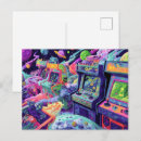 Recherche de jeux vidéo cartes postales Rétro
