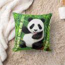 Recherche de panda bambou coussins Forêt