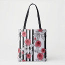 Recherche de rose rouge de rayures sacs Noir