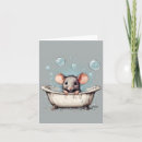 Recherche de baignoire vœux cartes Mignon