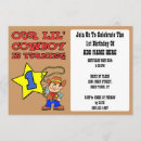 Recherche de petit cowboy invitations Pour enfants
