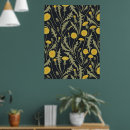 Recherche de jaune et noir art Papier peint